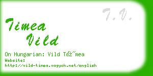 timea vild business card